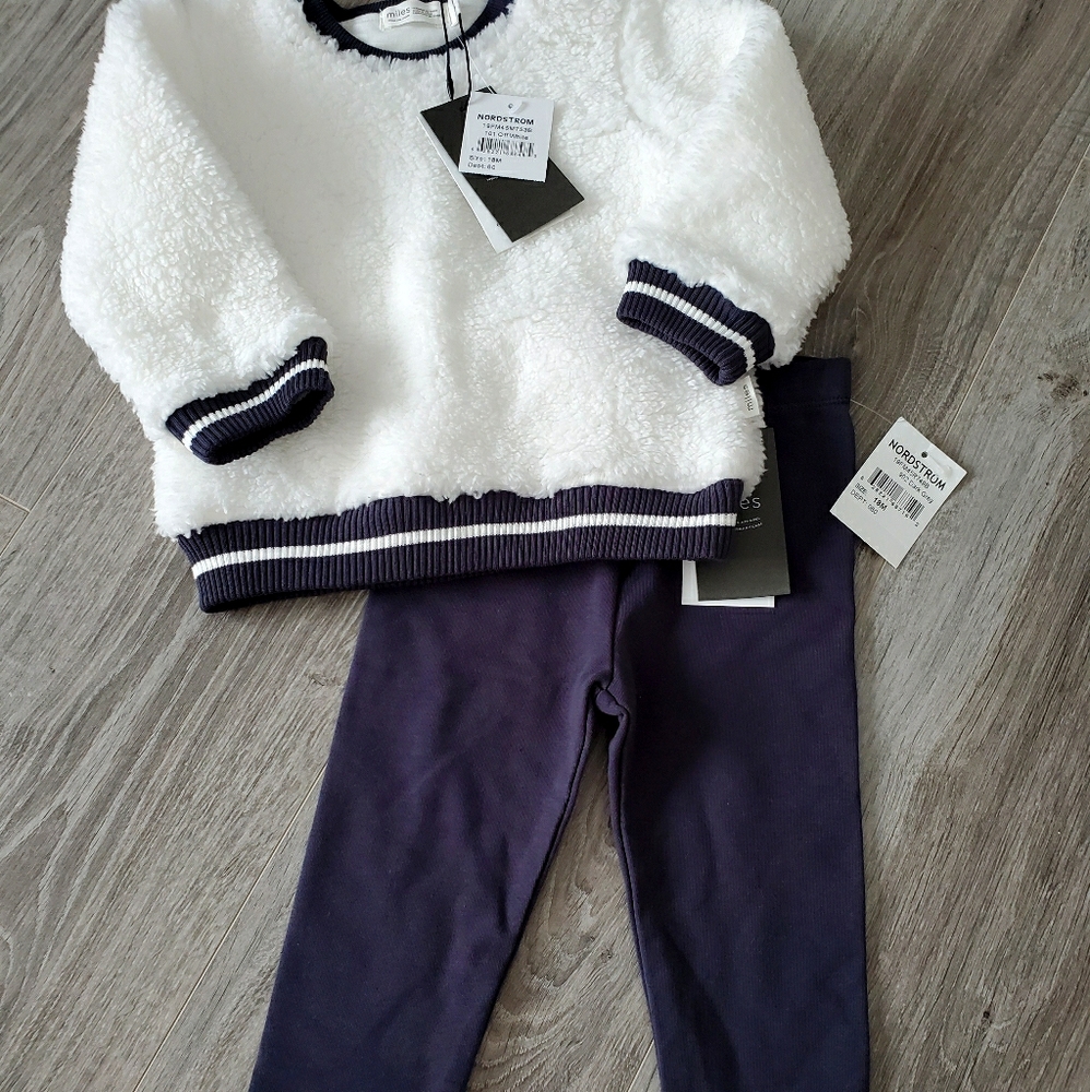 NWT NORDSTROM pullover set 18mths